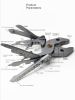 25 in 1 Multitool High Quality Folding Wire Cutter Plier with Screwdrivers;  Multifunctional wrench;  Steel Multi-tools; Multi-purpose pliers